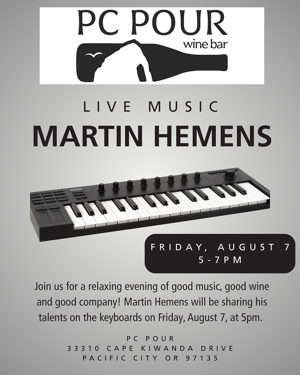 Live Music with Martin Hemens!