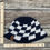 Thumbnail: Crochet Bucket Hat Black/White Checkered