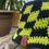 Thumbnail: Crochet Bucket Hat Black/Lime Checkered
