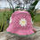 Thumbnail: Crochet Bucket Hat - Pink Daisy