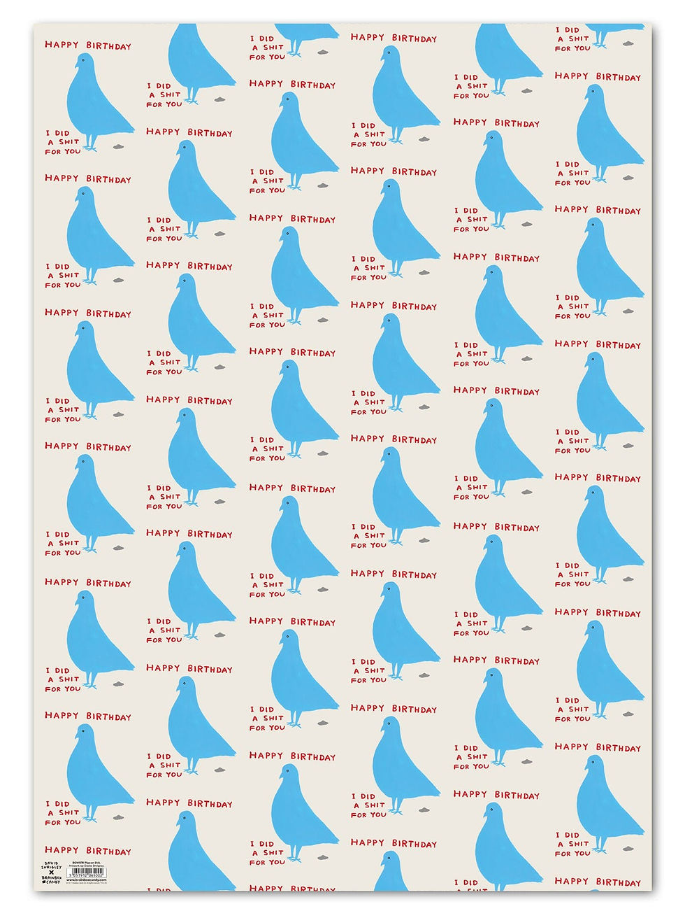 Thumbnail: PIGEON POO WRAPPING PAPER