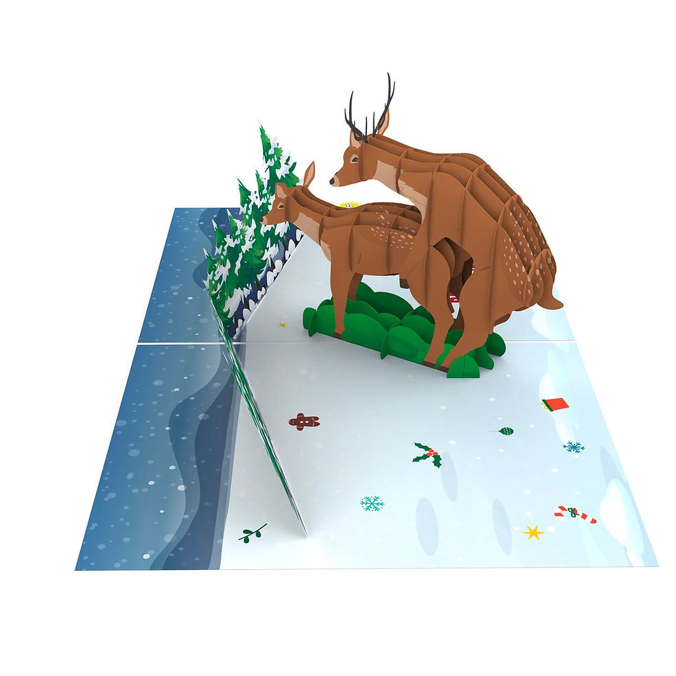Thumbnail: F*cking Deer Pop Up Xmas Card