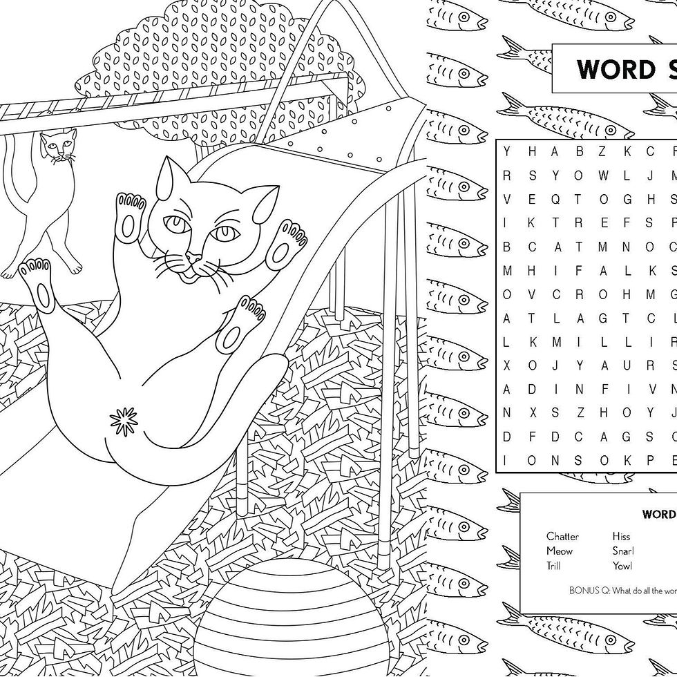 Thumbnail: CAT BUTT COLOURING BOOK & SWEARY PENCIL SET