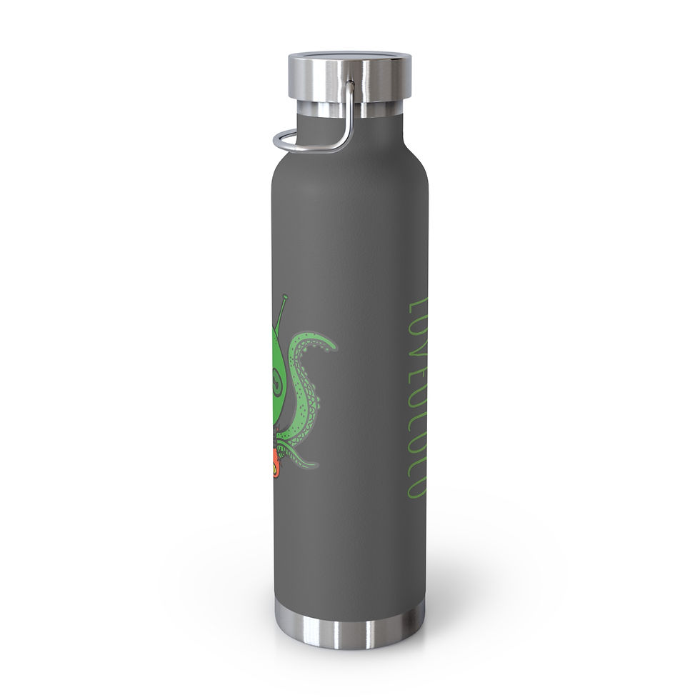 Thumbnail: Cute Alien Vacuum Insulated Water Bottle - 22oz Adventure Flask