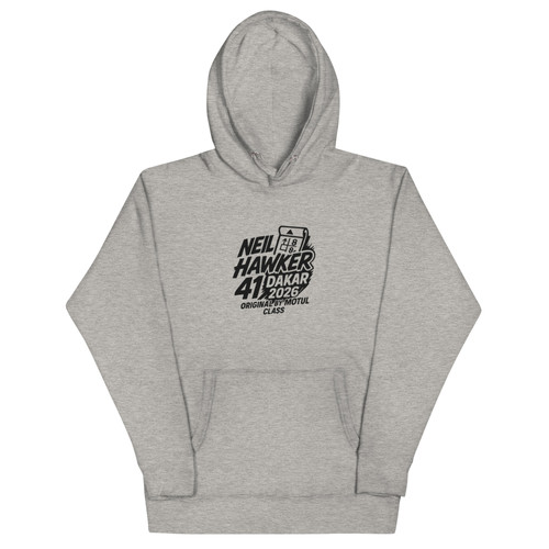 The Classic Unisex Grey Hoodie | Neil Hawker Dakar Ra