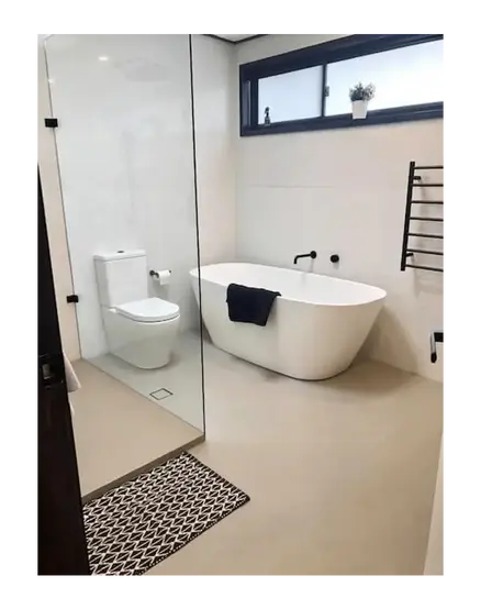engineered stone bathroom floor