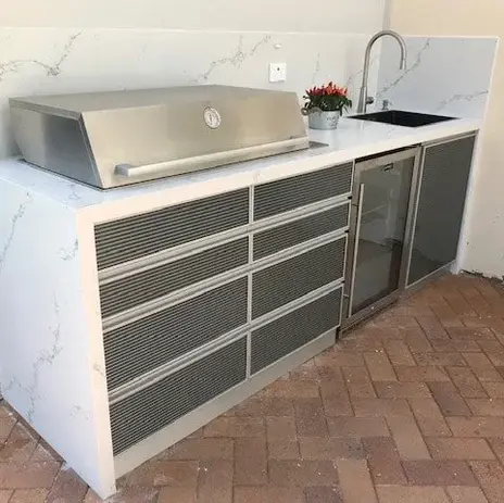 Outdoor kitchen cabinets