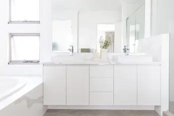 white bathroom