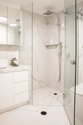 marble shower