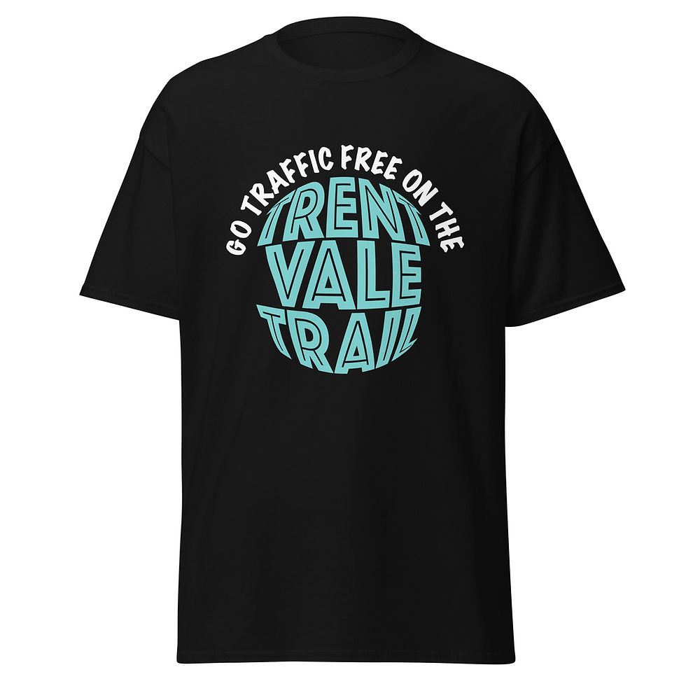Thumbnail: Go Traffic Free on the Trent Vale Trail Unisex classic tee