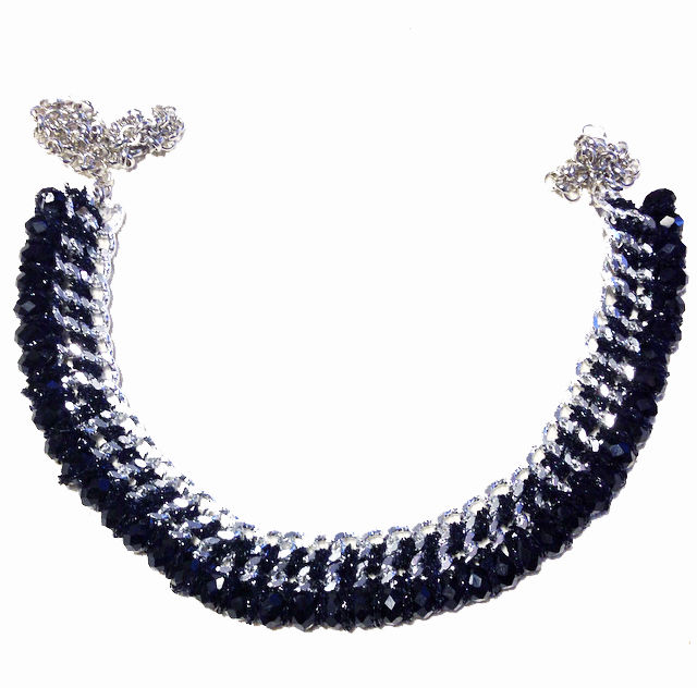 Collana NODE - Argento e Nero ♥