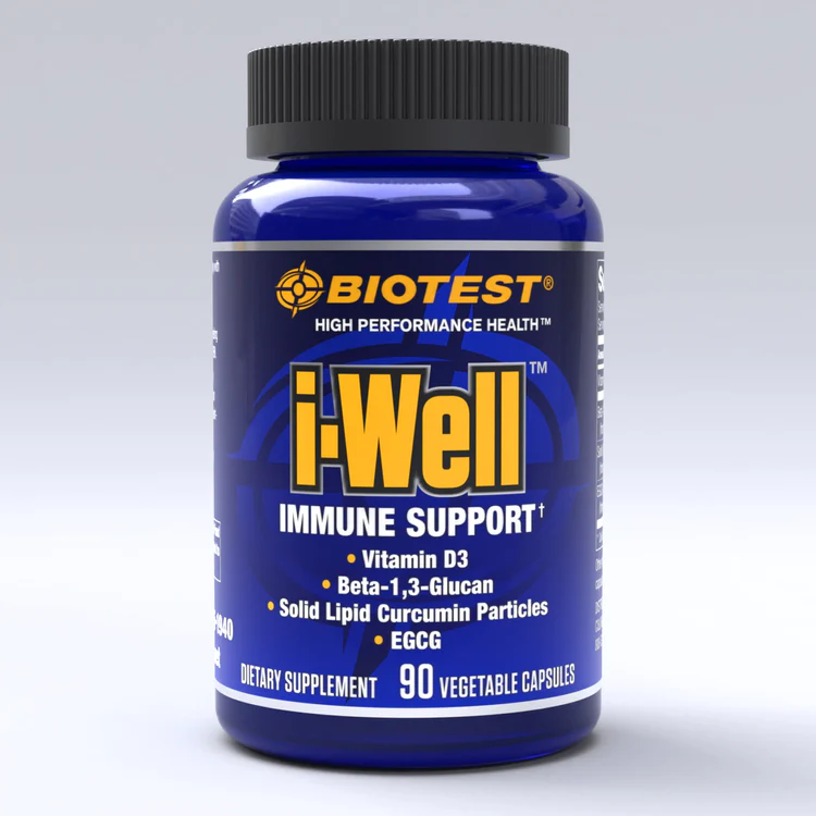 I-Well Immune Support Supplement Strengthens and Maintains Healthy Immunity – Beta Glucan, Turmeric Micellar Curcumin, Microencapsulated Vitamin D3, EGCG - 90 Vegetable Capsules