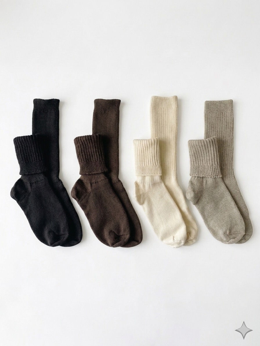 Cosy Merino Sock- Black