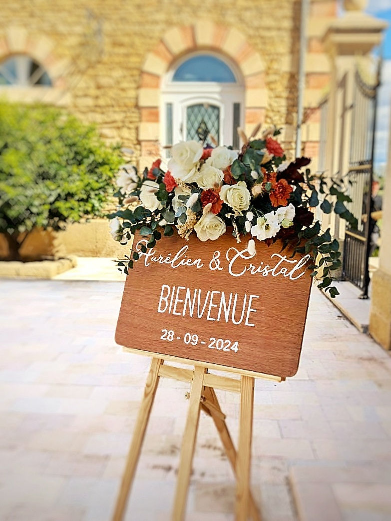 Panneau de Bienvenue pour un mariage