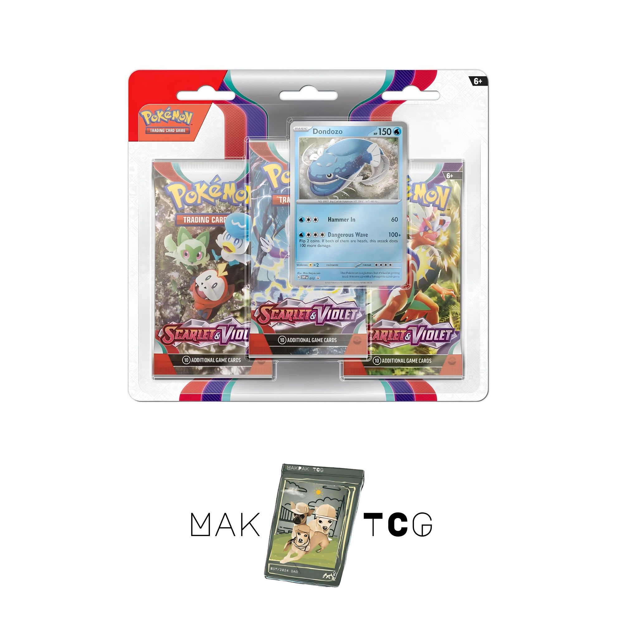 Scarlet & Violet 3-Pack Blister – Dondozo (Pokemon / S&V / SVI EN)