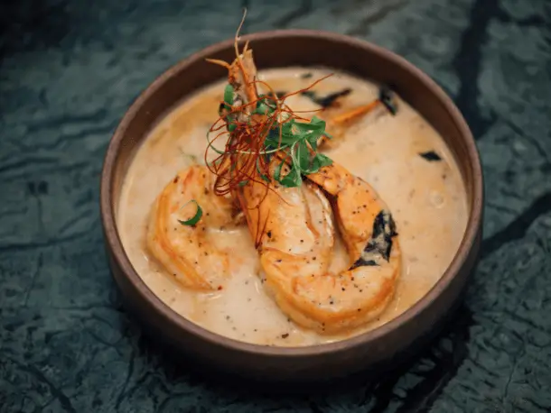 Curry mit Riesengarnelen Zink in Meeresfruechten