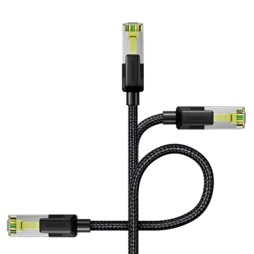 Thumbnail: UGREEN CAT7 Shielded Round Cable with Braided Modular Plugs 1m NW150 80421