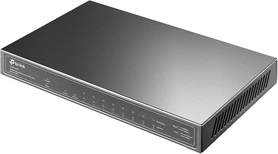 Thumbnail: tp-link 10-Port Gigabit Switch with 8-Port PoE+ TL-SG1210P