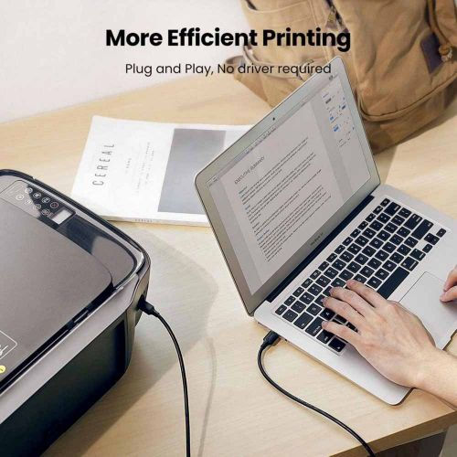 Thumbnail: UGREEN USB 2.0 AM to BM Print Cable 1m (Black) US135