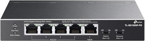 tp-link 5-Port Gigabit Desktop PoE+ Switch with 1-Port PoE++ In & 4 ...