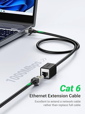 Thumbnail: UGREEN Cat 6 F/UTP Ethernet RJ45 Extension Male/Female Patch Cord 2m NW112 11281