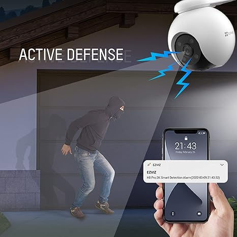 Thumbnail: EZVIZ H8 Pro 2k CS-H8-R100-1H3WKFL Outdoor PTZ Wi-Fi Camera