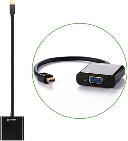 Thumbnail: UGREEN Mini DP To VGA Female Converter without audio MD113 10459