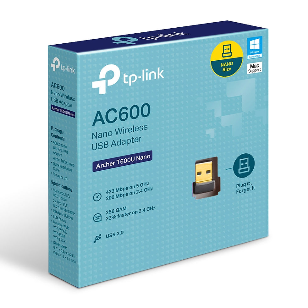 Thumbnail: AC600 Nano Wireless USB Adapter T600U