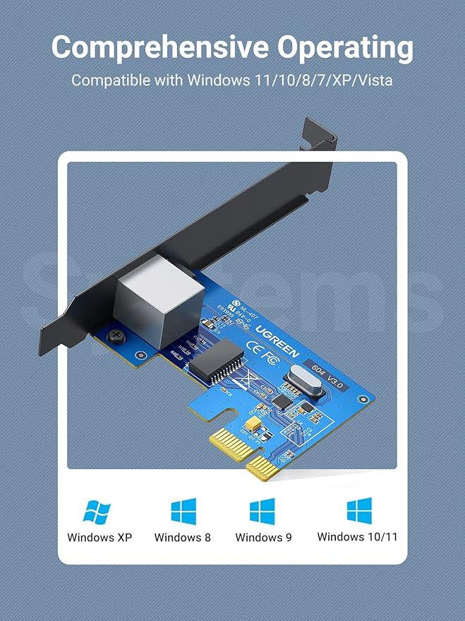 Thumbnail: UGREEN Gigabit 10/100/1000Mbps PCI Express Network Adapter