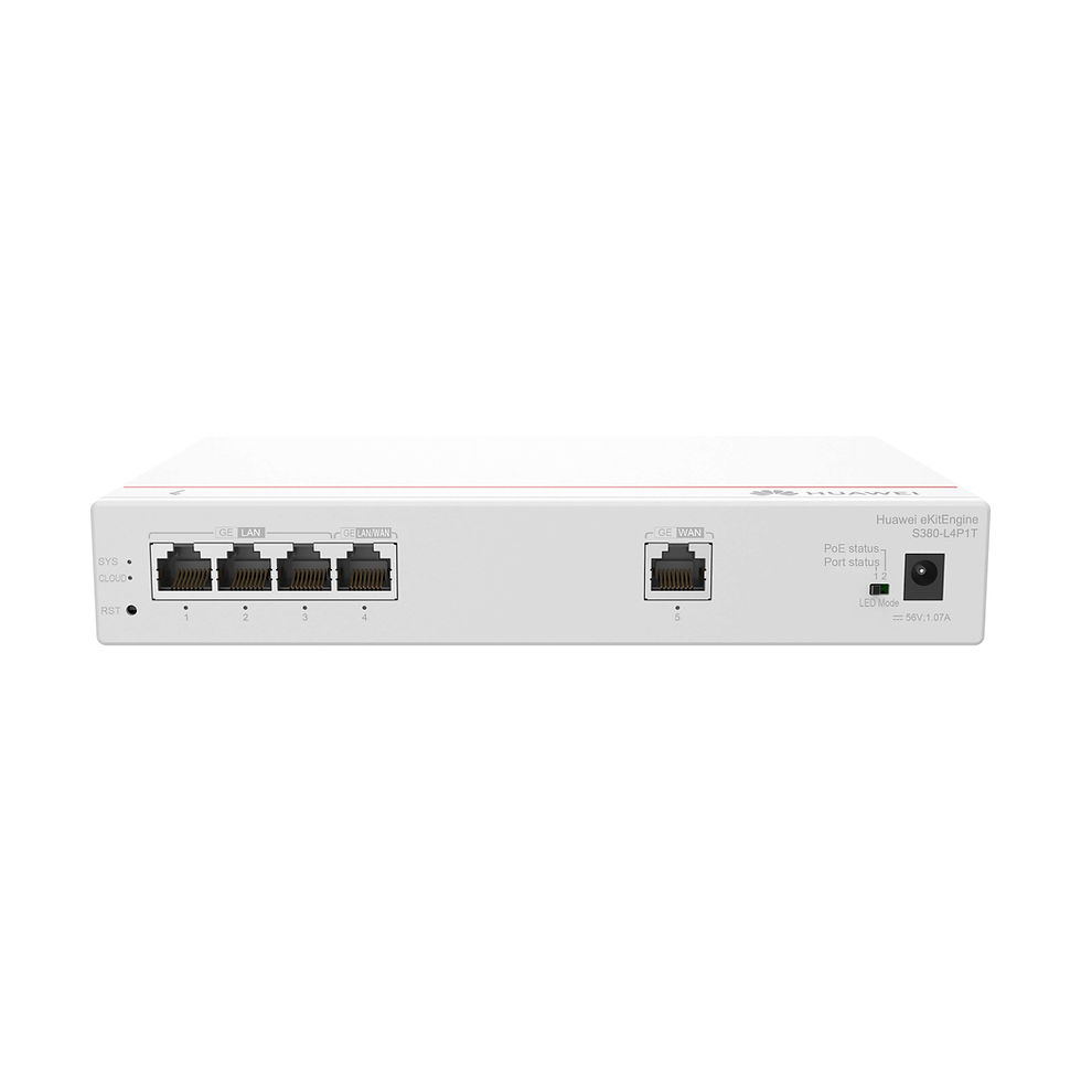 Thumbnail: Huawei S380-L4P1T Multi Service Gateway 200 Max Users 1*GE WAN 4*GE LAN PoE 50W