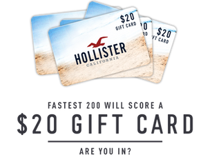 Sign Up to Win $20 Hollister Gift Card With Quikly