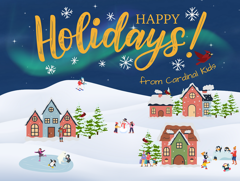 Cardinal Kids Holiday Card