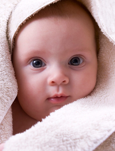 Baby Wrapped in Towel