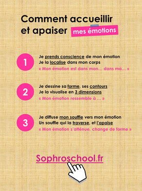COMMENT APAISER MES EMOTIONS : peurs, stress, angoisses, tristesse...