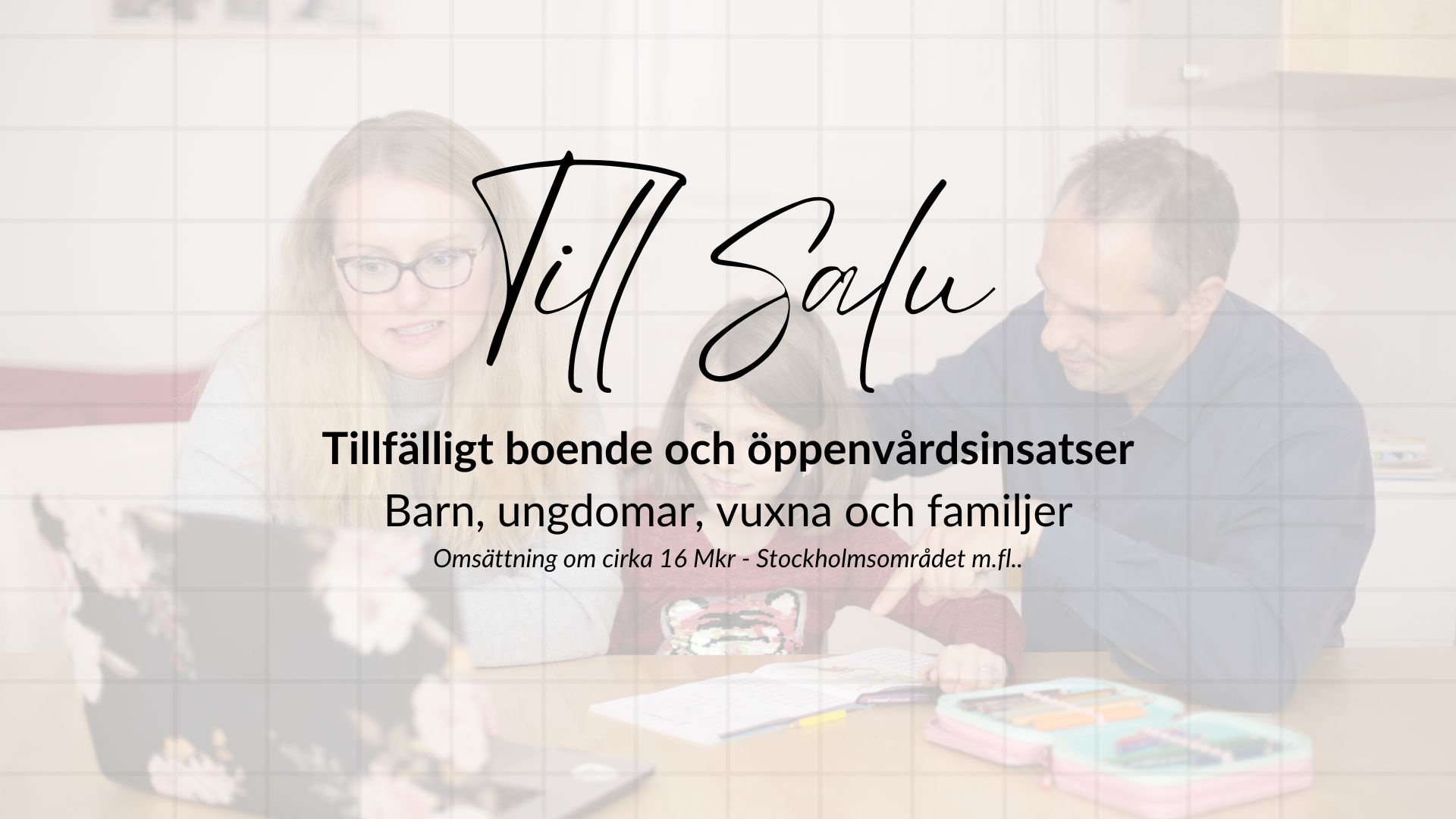 Vård- och omsorgsverksamhet till salu – Stockholmsområdet bild 1