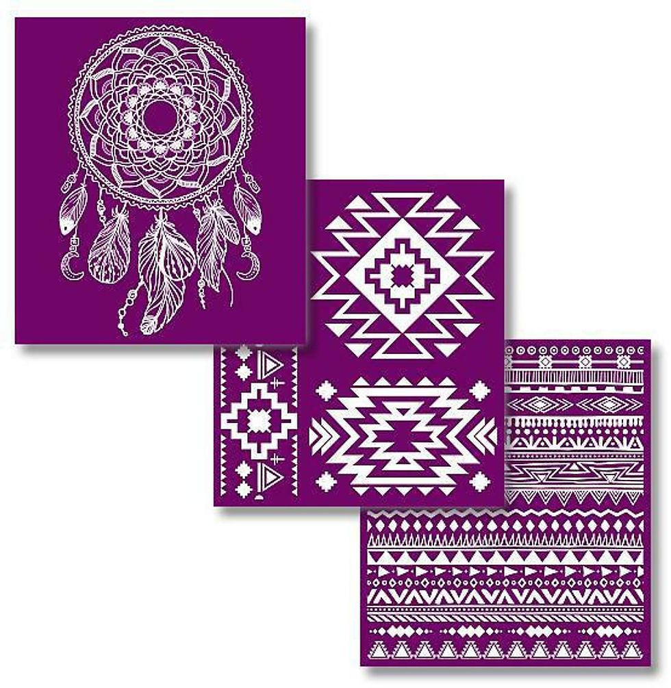 Thumbnail: Western Boho Silk Screen Stencil