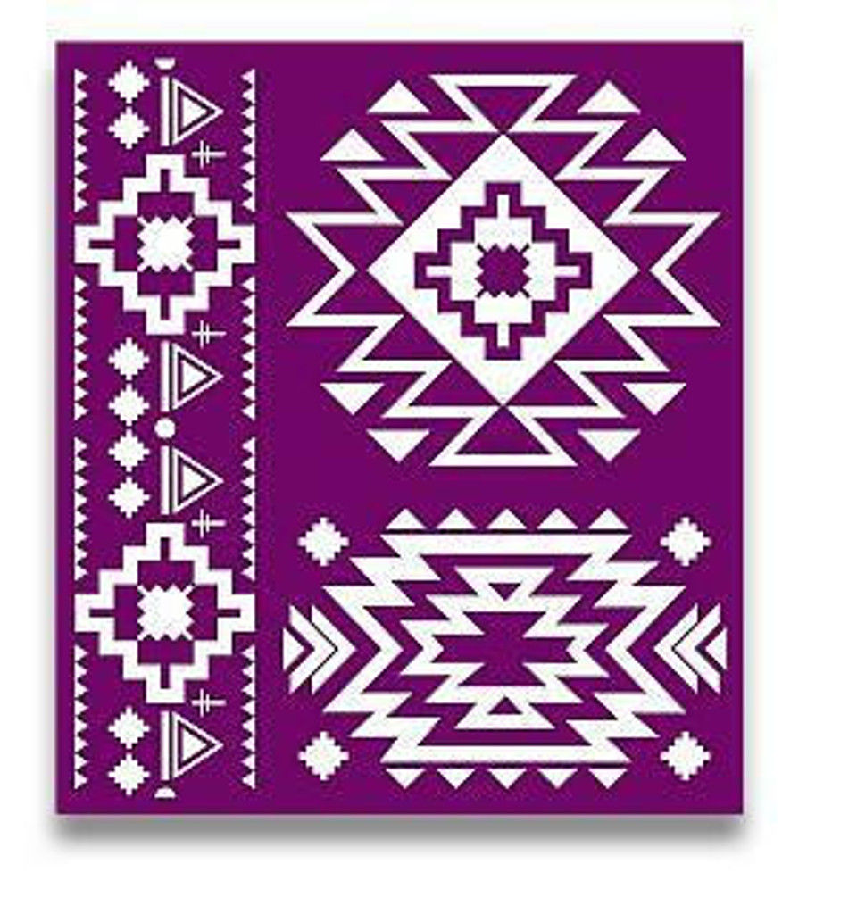 Thumbnail: Western Boho Silk Screen Stencil