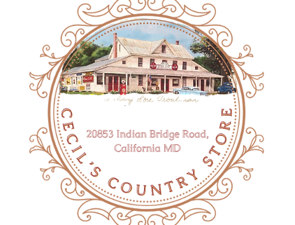 Logo (final) with artists signature for Cecil's Country Store (Transparent background).png