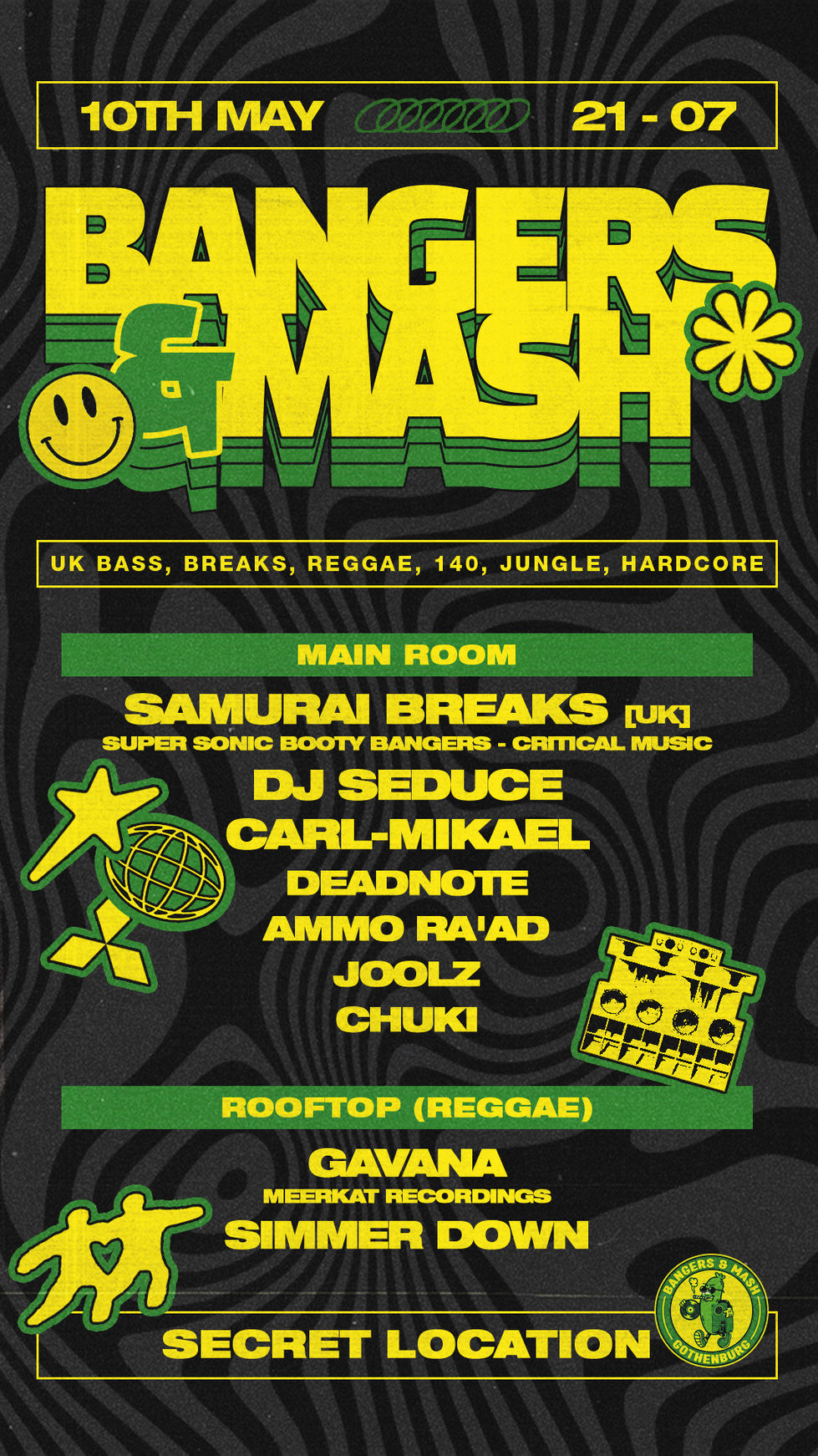 Bangers & Mash - Flyer - Storie - 10 May