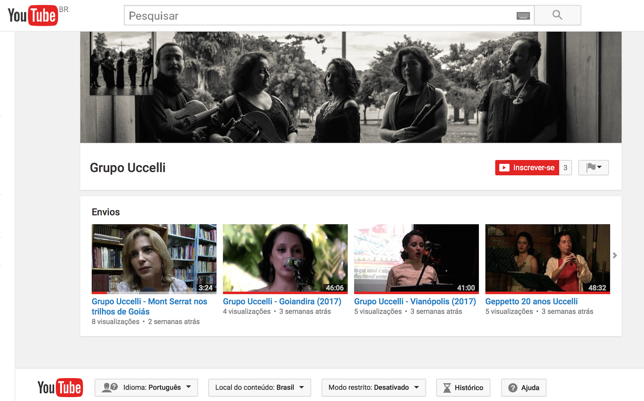 Canal Youtube Uccelli