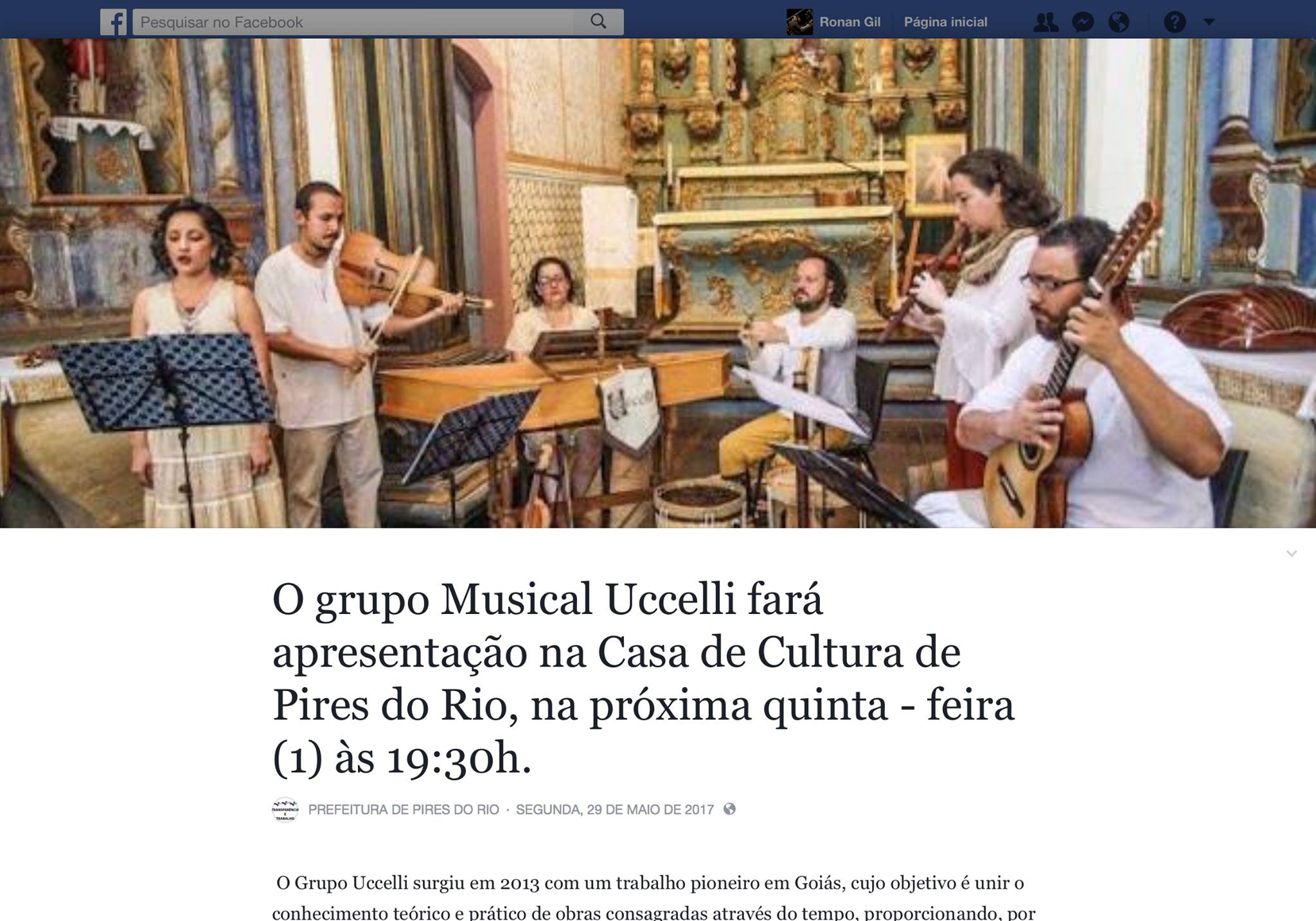 Facebook Prefeitura de Pires do Rio
