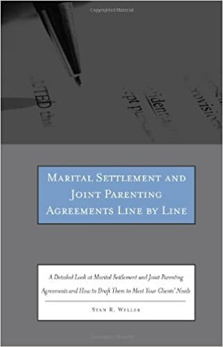 Marital Settlement and Joint Parenting Agreements Line by Line