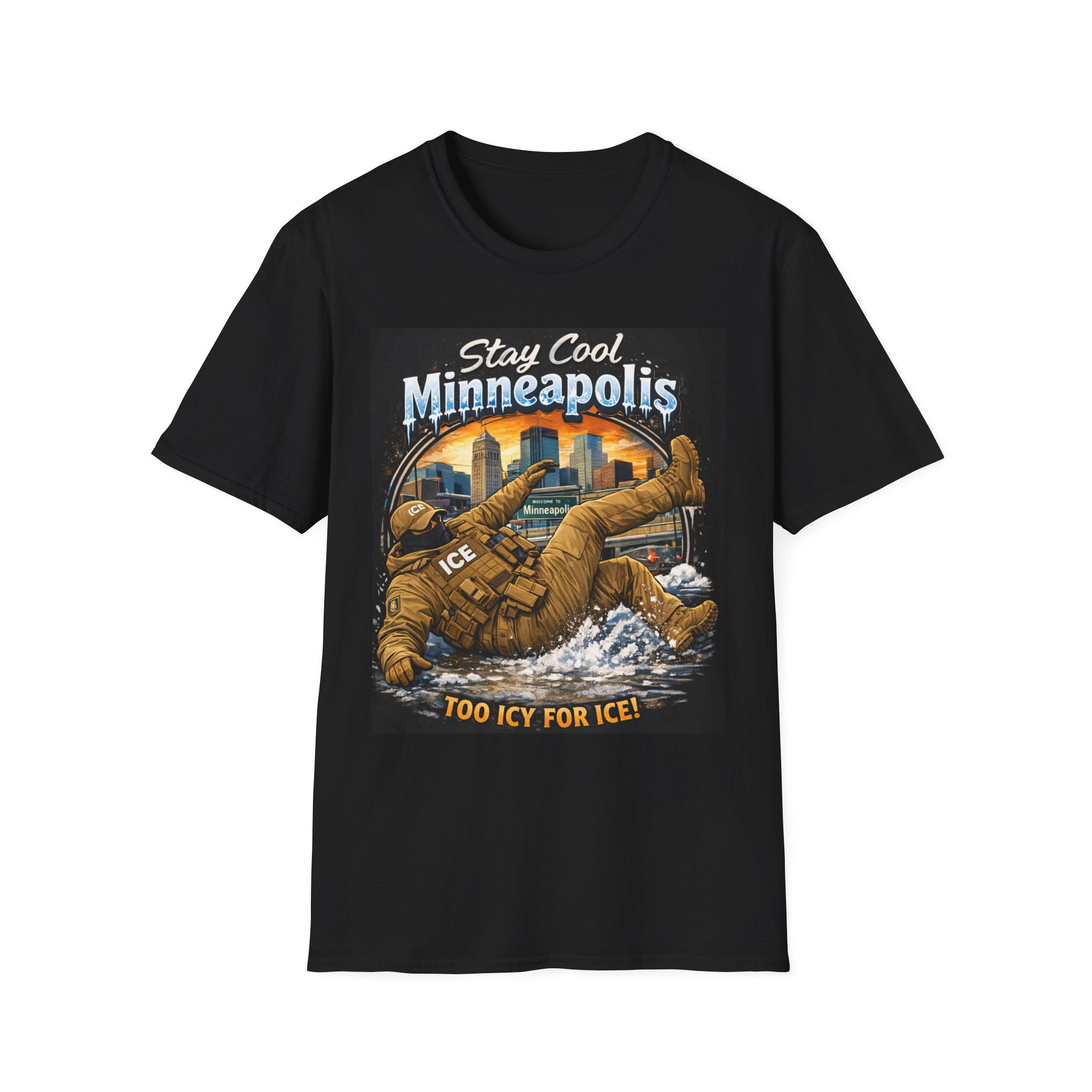 Stay Cool Minneapolis T-Shirt | Too Icy For Ice graphic tee