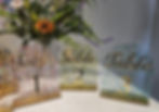Acrylic Table Numbers 1 2 3