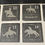 Thumbnail: 4" Square Stone Coasters - Limited Horse Themed