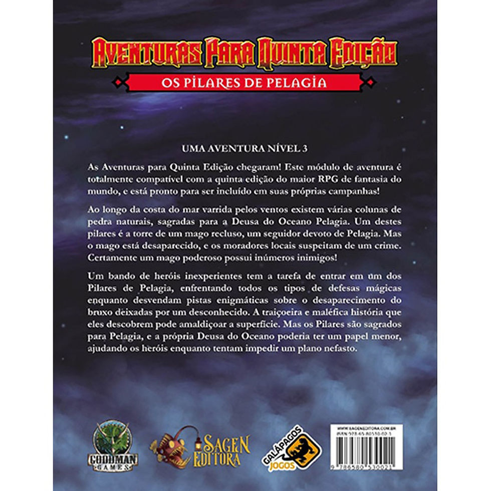 Miniatura: Aventuras para Quinta Edição #3: Os Pilares de Pelagia