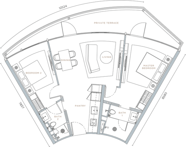 Key Plan Type C3-T