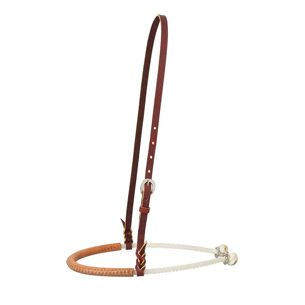Weaver Equine Leather Covered Rope Noseband