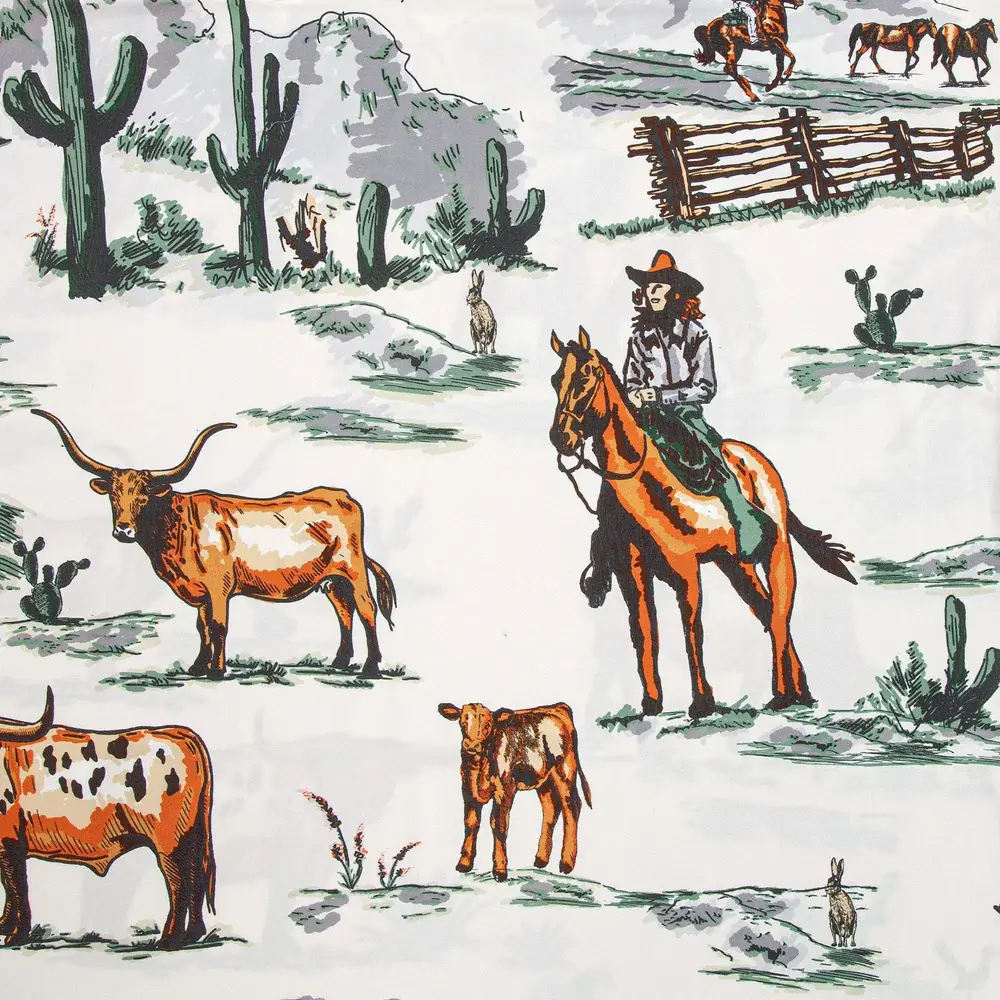 Hi End Accents Ranch Life Printed Tea Towel