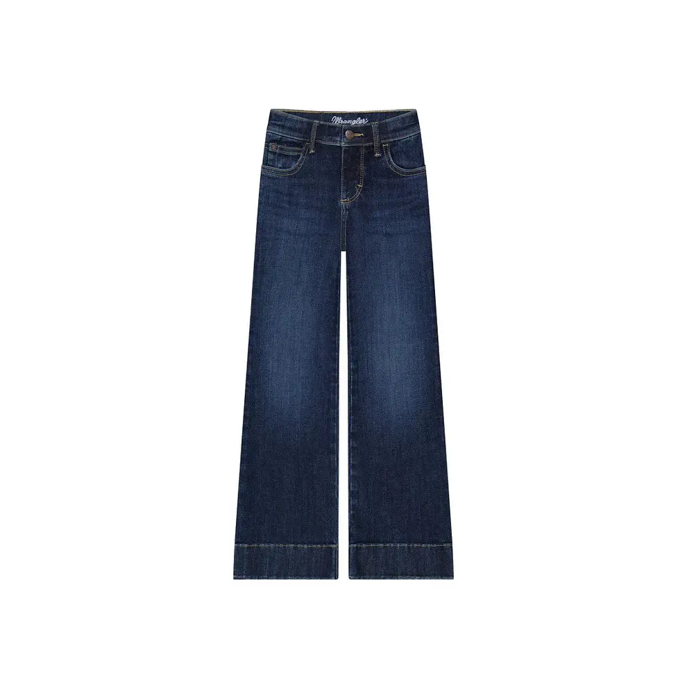 Wrangler Girl's Dark Wash Bespoke Alexandra Trouser Jean